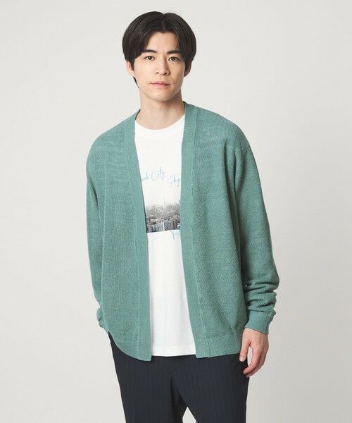 green label relaxing / グリーンレーベル リラクシング カーディガン・ボレロ | リネン アゼ イージーカーディガン | 詳細24