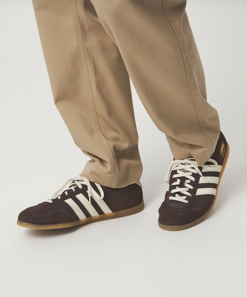 green label relaxing / グリーンレーベル リラクシング スニーカー | ＜adidas Originals＞ガゼル ロープロファイル W ブラウン スニーカー（DK.BROWN）