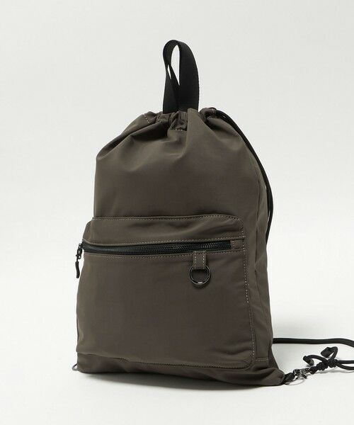 green label relaxing / グリーンレーベル リラクシング リュック・バックパック | 【WEB限定】マット リップストップ ナップサック バッグ -撥水- | 詳細7