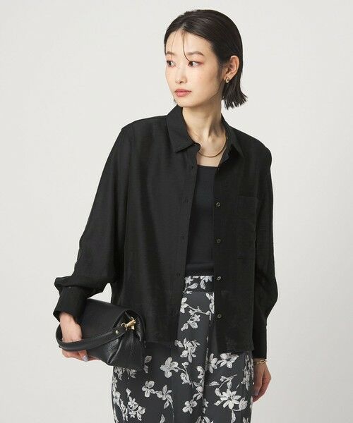 green label relaxing / グリーンレーベル リラクシング シャツ・ブラウス | エアリー シアー ロングスリーブ シャツ ウォッシャブル 接触冷感 | 詳細7