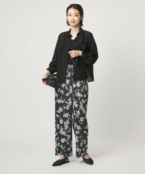 green label relaxing / グリーンレーベル リラクシング シャツ・ブラウス | エアリー シアー ロングスリーブ シャツ ウォッシャブル 接触冷感 | 詳細8