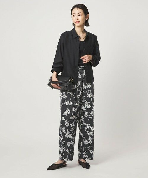 green label relaxing / グリーンレーベル リラクシング シャツ・ブラウス | エアリー シアー ロングスリーブ シャツ ウォッシャブル 接触冷感 | 詳細9