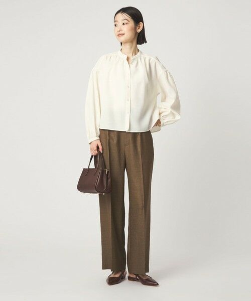 green label relaxing / グリーンレーベル リラクシング シャツ・ブラウス | 袖ボリューム ギャザー ブラウス マシンウォッシャブル 通気性 | 詳細3