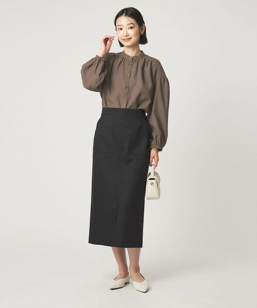 green label relaxing / グリーンレーベル リラクシング シャツ・ブラウス | 袖ボリューム ギャザー ブラウス マシンウォッシャブル 通気性 | 詳細7