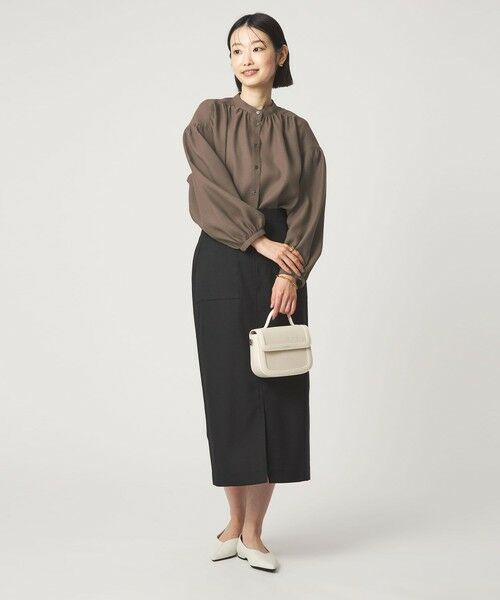 green label relaxing / グリーンレーベル リラクシング シャツ・ブラウス | 袖ボリューム ギャザー ブラウス マシンウォッシャブル 通気性 | 詳細8