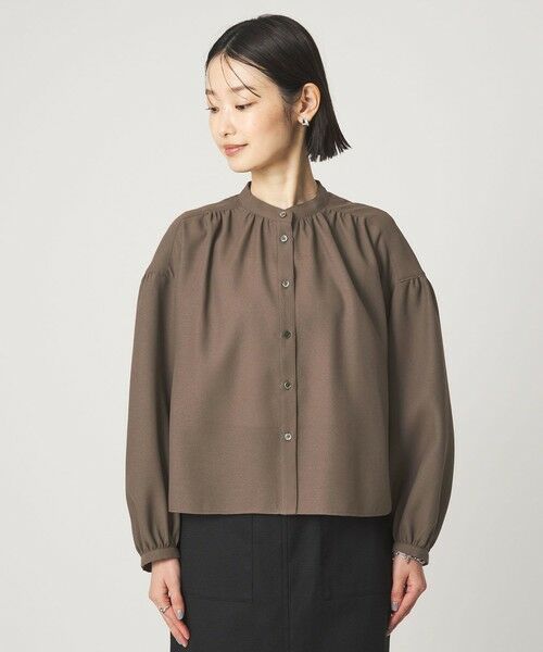 green label relaxing / グリーンレーベル リラクシング シャツ・ブラウス | 袖ボリューム ギャザー ブラウス マシンウォッシャブル 通気性 | 詳細9