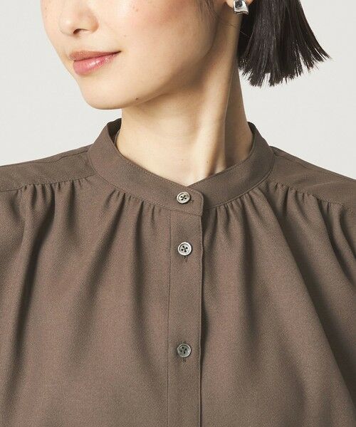 green label relaxing / グリーンレーベル リラクシング シャツ・ブラウス | 袖ボリューム ギャザー ブラウス マシンウォッシャブル 通気性 | 詳細12