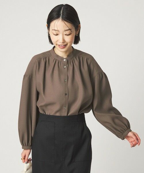 green label relaxing / グリーンレーベル リラクシング シャツ・ブラウス | 袖ボリューム ギャザー ブラウス マシンウォッシャブル 通気性 | 詳細5