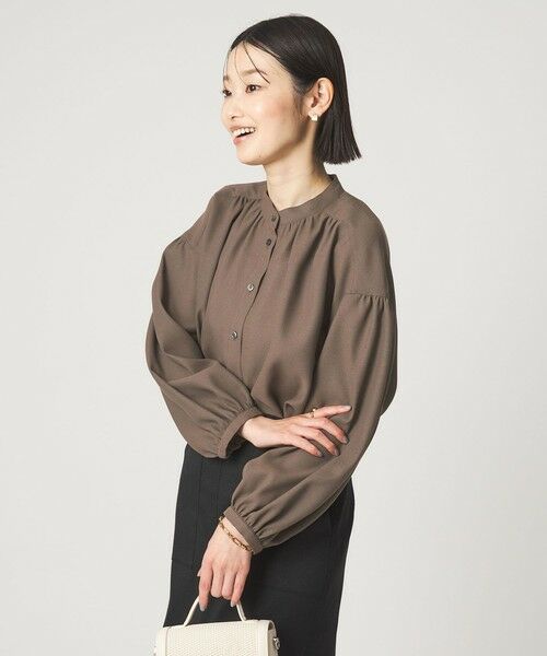 green label relaxing / グリーンレーベル リラクシング シャツ・ブラウス | 袖ボリューム ギャザー ブラウス マシンウォッシャブル 通気性 | 詳細6