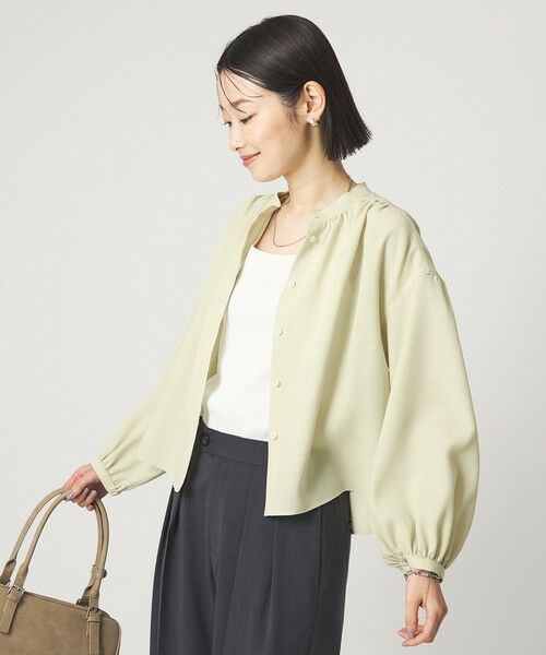 green label relaxing / グリーンレーベル リラクシング シャツ・ブラウス | 袖ボリューム ギャザー ブラウス マシンウォッシャブル 通気性 | 詳細18