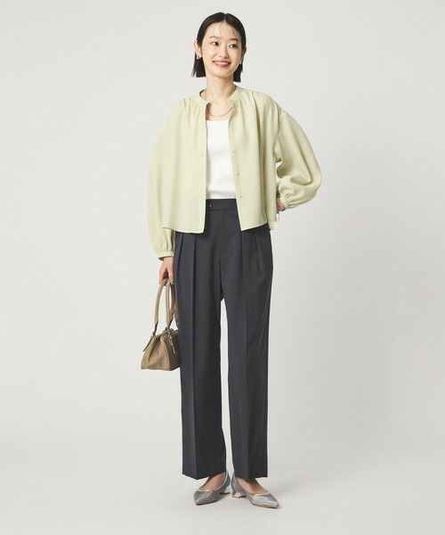 green label relaxing / グリーンレーベル リラクシング シャツ・ブラウス | 袖ボリューム ギャザー ブラウス マシンウォッシャブル 通気性 | 詳細20