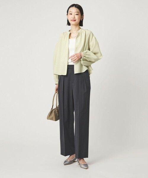 green label relaxing / グリーンレーベル リラクシング シャツ・ブラウス | 袖ボリューム ギャザー ブラウス マシンウォッシャブル 通気性 | 詳細22