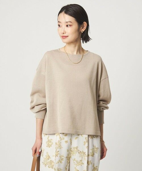 green label relaxing / グリーンレーベル リラクシング ニット・セーター | シャーリー ワイド プルオーバー ニット ウォッシャブル | 詳細1