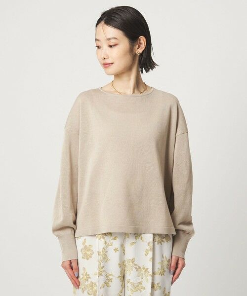 green label relaxing / グリーンレーベル リラクシング ニット・セーター | シャーリー ワイド プルオーバー ニット ウォッシャブル | 詳細5