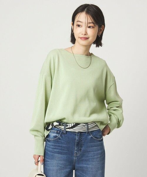 green label relaxing / グリーンレーベル リラクシング ニット・セーター | シャーリー ワイド プルオーバー ニット ウォッシャブル | 詳細12