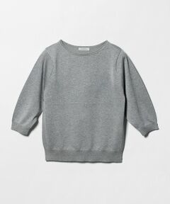 green label relaxing / グリーンレーベル リラクシング ニット・セーター | ラメ 6分袖 ニット プルオーバー