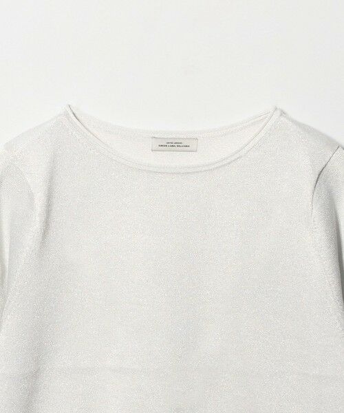 green label relaxing / グリーンレーベル リラクシング ニット・セーター | ラメ 6分袖 ニット プルオーバー | 詳細5