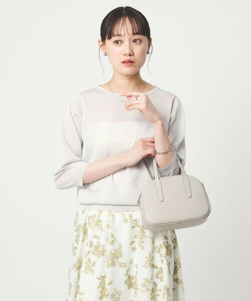 green label relaxing / グリーンレーベル リラクシング ニット・セーター | ラメ 6分袖 ニット プルオーバー | 詳細1