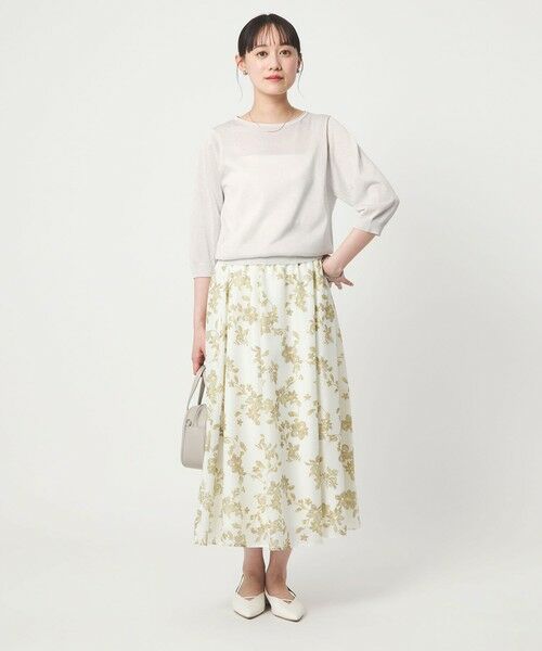 green label relaxing / グリーンレーベル リラクシング ニット・セーター | ラメ 6分袖 ニット プルオーバー | 詳細2