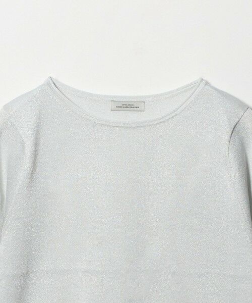 green label relaxing / グリーンレーベル リラクシング ニット・セーター | ラメ 6分袖 ニット プルオーバー | 詳細1
