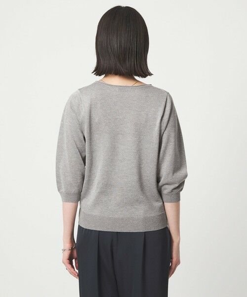 green label relaxing / グリーンレーベル リラクシング ニット・セーター | ラメ 6分袖 ニット プルオーバー | 詳細13