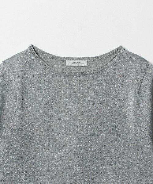 green label relaxing / グリーンレーベル リラクシング ニット・セーター | ラメ 6分袖 ニット プルオーバー | 詳細4