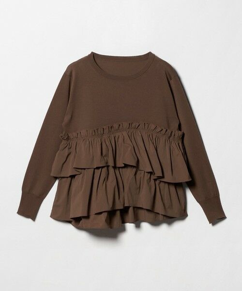 green label relaxing / グリーンレーベル リラクシング ニット・セーター | ティアード ドッキング プルオーバー ニット 3 | 詳細12