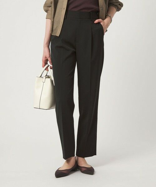 green label relaxing / グリーンレーベル リラクシング スラックス・ドレスパンツ | ［size SHORT/TALLあり］サラフール テーパード パンツ | 詳細1