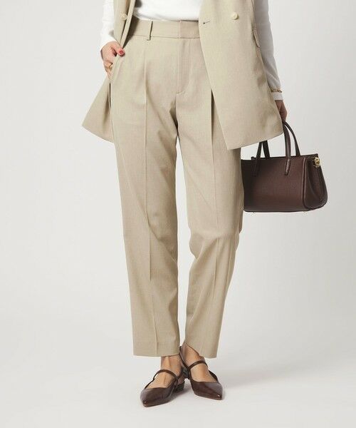 green label relaxing / グリーンレーベル リラクシング スラックス・ドレスパンツ | ［size SHORT/TALLあり］サラフール テーパード パンツ | 詳細15