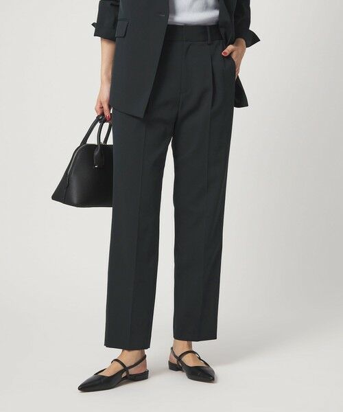 green label relaxing / グリーンレーベル リラクシング スラックス・ドレスパンツ | ［size SHORT/TALLあり］サラフール テーパード パンツ | 詳細21