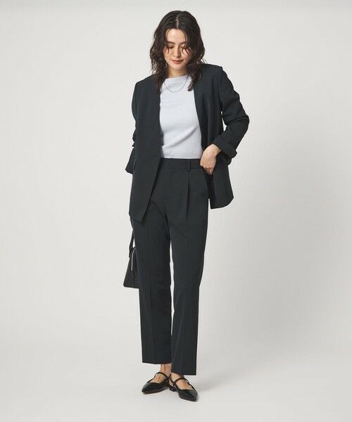 green label relaxing / グリーンレーベル リラクシング スラックス・ドレスパンツ | ［size SHORT/TALLあり］サラフール テーパード パンツ | 詳細22