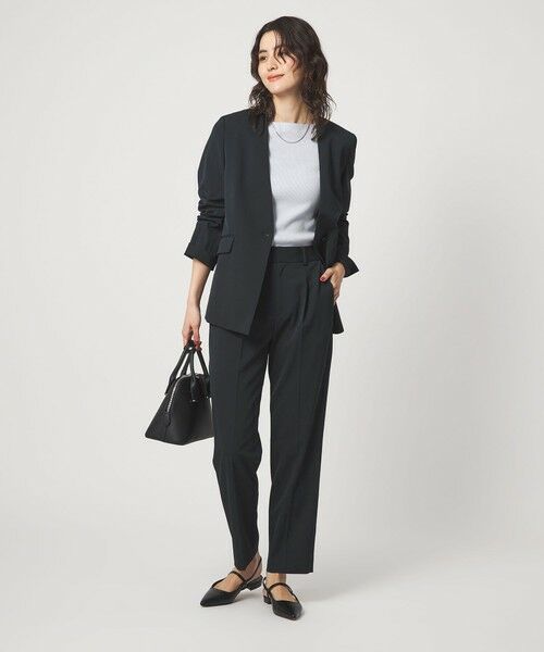 green label relaxing / グリーンレーベル リラクシング スラックス・ドレスパンツ | ［size SHORT/TALLあり］サラフール テーパード パンツ | 詳細23