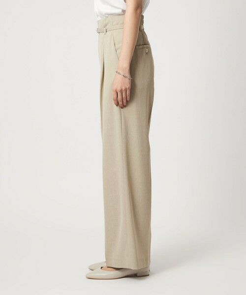 green label relaxing / グリーンレーベル リラクシング スラックス・ドレスパンツ | ［size SHORT/TALLあり］サラフール ワイド パンツ ストレッチ 接触冷感 UVカット | 詳細8