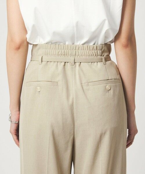 green label relaxing / グリーンレーベル リラクシング スラックス・ドレスパンツ | ［size SHORT/TALLあり］サラフール ワイド パンツ ストレッチ 接触冷感 UVカット | 詳細10