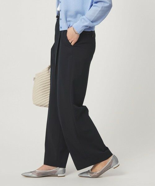 green label relaxing / グリーンレーベル リラクシング スラックス・ドレスパンツ | ［size SHORT/TALLあり］サラフール ワイド パンツ ストレッチ 接触冷感 UVカット | 詳細23