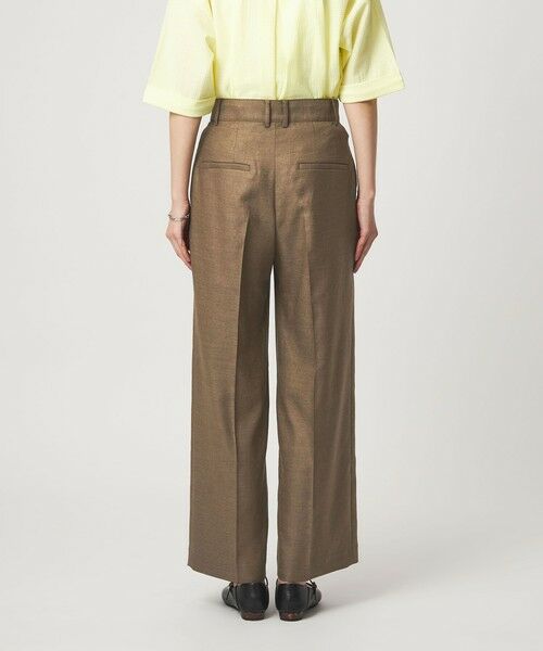 green label relaxing / グリーンレーベル リラクシング スラックス・ドレスパンツ | ［size SHORT/TALLあり］リネンライク ストレート パンツ | 詳細12
