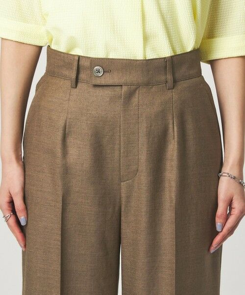 green label relaxing / グリーンレーベル リラクシング スラックス・ドレスパンツ | ［size SHORT/TALLあり］リネンライク ストレート パンツ | 詳細16