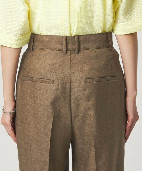 green label relaxing / グリーンレーベル リラクシング スラックス・ドレスパンツ | ［size SHORT/TALLあり］リネンライク ストレート パンツ | 詳細17