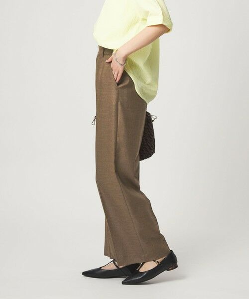 green label relaxing / グリーンレーベル リラクシング スラックス・ドレスパンツ | ［size SHORT/TALLあり］リネンライク ストレート パンツ | 詳細6