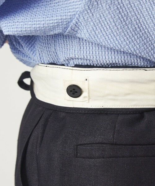 green label relaxing / グリーンレーベル リラクシング スラックス・ドレスパンツ | ［size SHORT/TALLあり］リネンライク ストレート パンツ | 詳細24