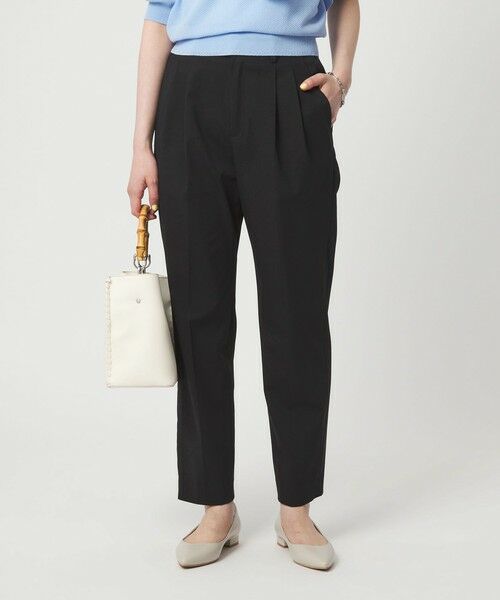 green label relaxing / グリーンレーベル リラクシング スラックス・ドレスパンツ | ［size SHORT/TALLあり］Daily Chic タック スリム パンツ | 詳細2