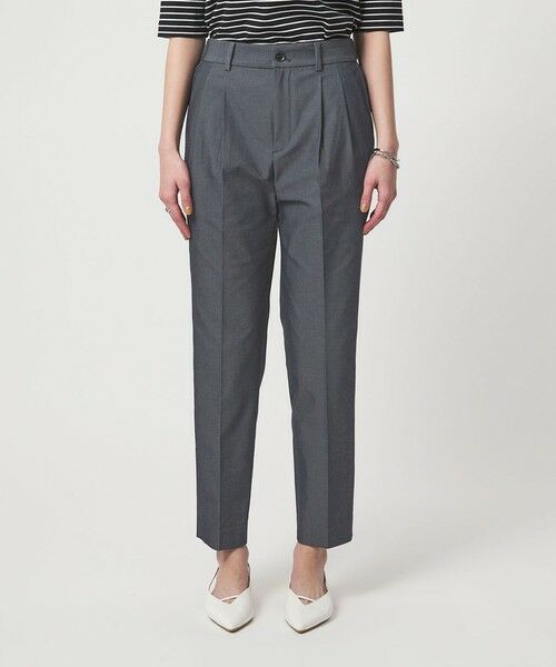 green label relaxing / グリーンレーベル リラクシング スラックス・ドレスパンツ | ［size SHORT/TALLあり］Daily Chic タック スリム パンツ | 詳細12