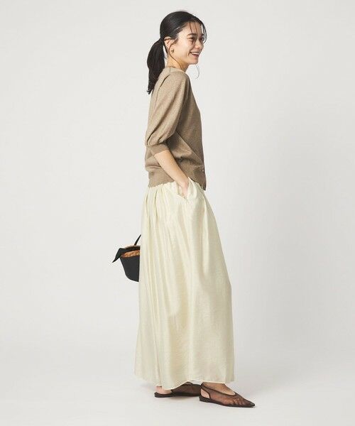 green label relaxing / グリーンレーベル リラクシング その他パンツ | ［size SHORTあり］エアリー シアー イージー ワイド パンツ | 詳細5