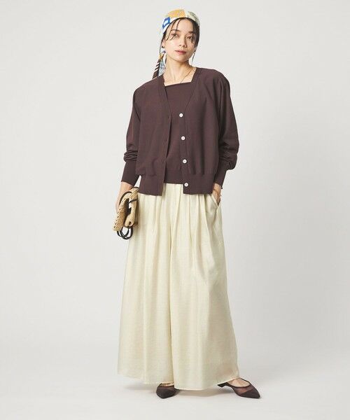 green label relaxing / グリーンレーベル リラクシング その他パンツ | ［size SHORTあり］エアリー シアー イージー ワイド パンツ | 詳細7