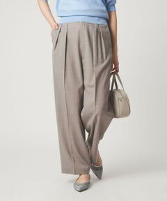 green label relaxing / グリーンレーベル リラクシング スラックス・ドレスパンツ | ［size SHORT/TALLあり］Daily Chic コンフィ— ワイド パンツ