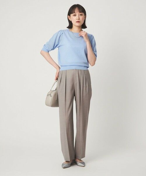 green label relaxing / グリーンレーベル リラクシング スラックス・ドレスパンツ | ［size SHORT/TALLあり］Daily Chic コンフィ— ワイド パンツ | 詳細3