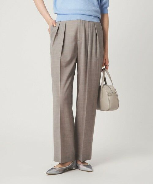 green label relaxing / グリーンレーベル リラクシング スラックス・ドレスパンツ | ［size SHORT/TALLあり］Daily Chic コンフィ— ワイド パンツ | 詳細1
