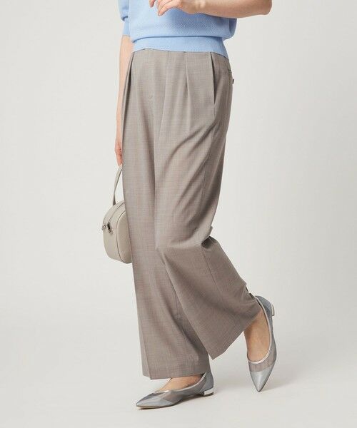 green label relaxing / グリーンレーベル リラクシング スラックス・ドレスパンツ | ［size SHORT/TALLあり］Daily Chic コンフィ— ワイド パンツ | 詳細2