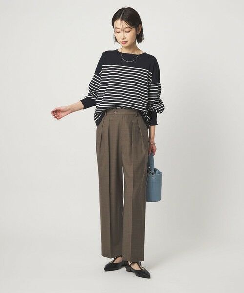 green label relaxing / グリーンレーベル リラクシング スラックス・ドレスパンツ | ［size SHORT/TALLあり］Daily Chic コンフィ— ワイド パンツ | 詳細13