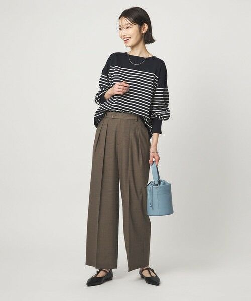 green label relaxing / グリーンレーベル リラクシング スラックス・ドレスパンツ | ［size SHORT/TALLあり］Daily Chic コンフィ— ワイド パンツ | 詳細14